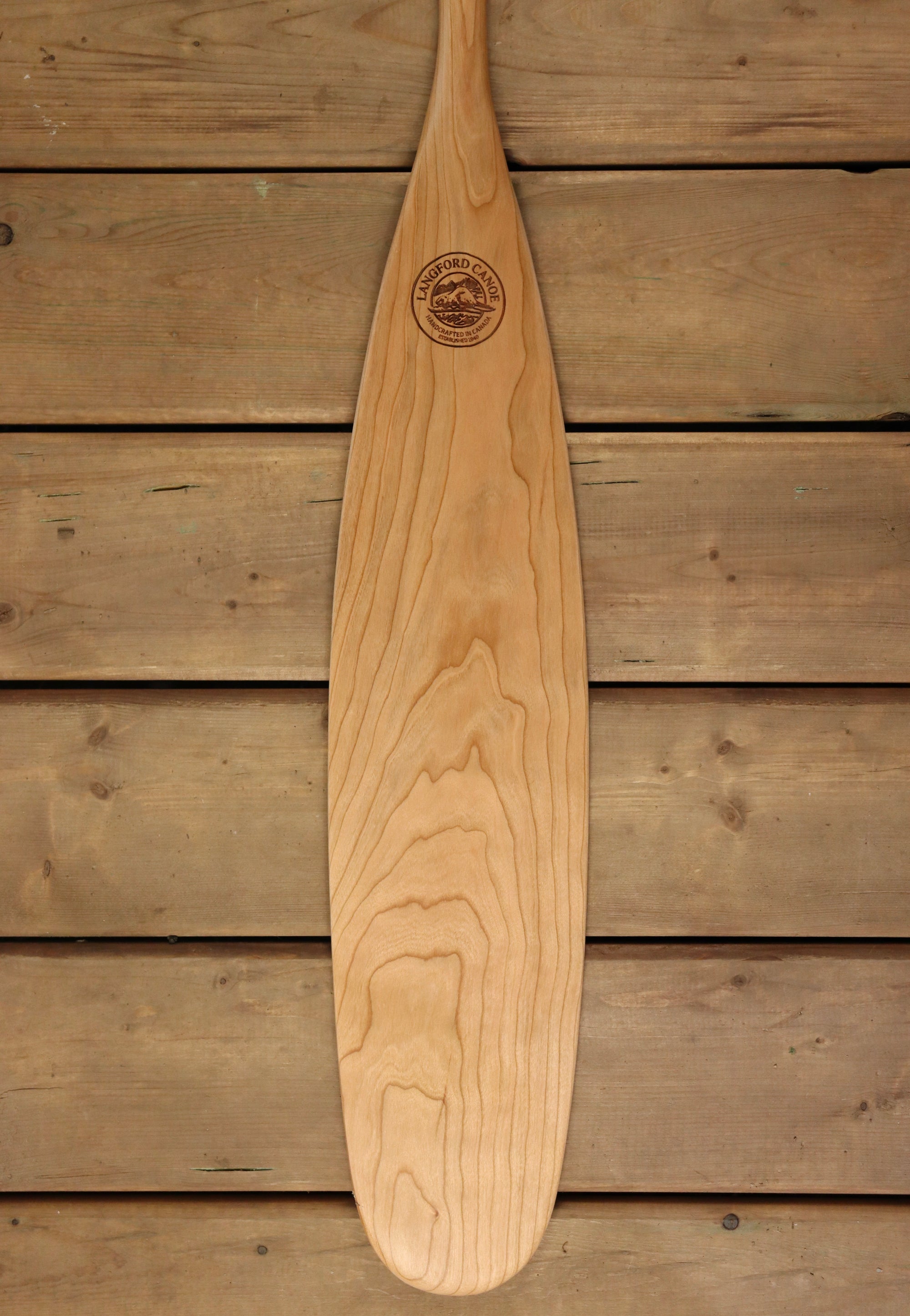 Langford Solid Cherry Otter Tail Paddle - Langford Canoe Limited