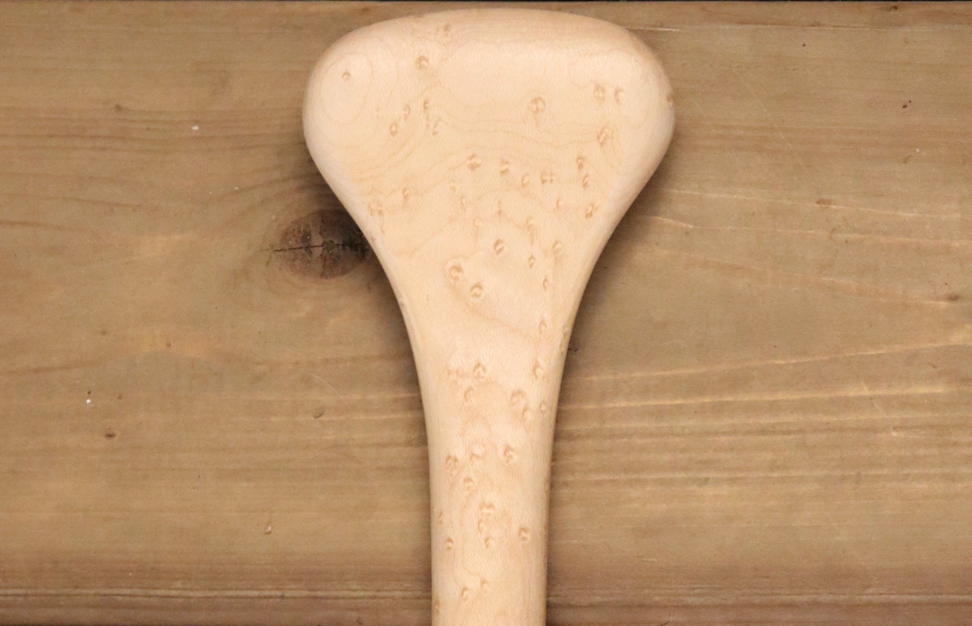 Langford Solid Birdseye Maple Beaver Tail Paddle - Langford Canoe Limited