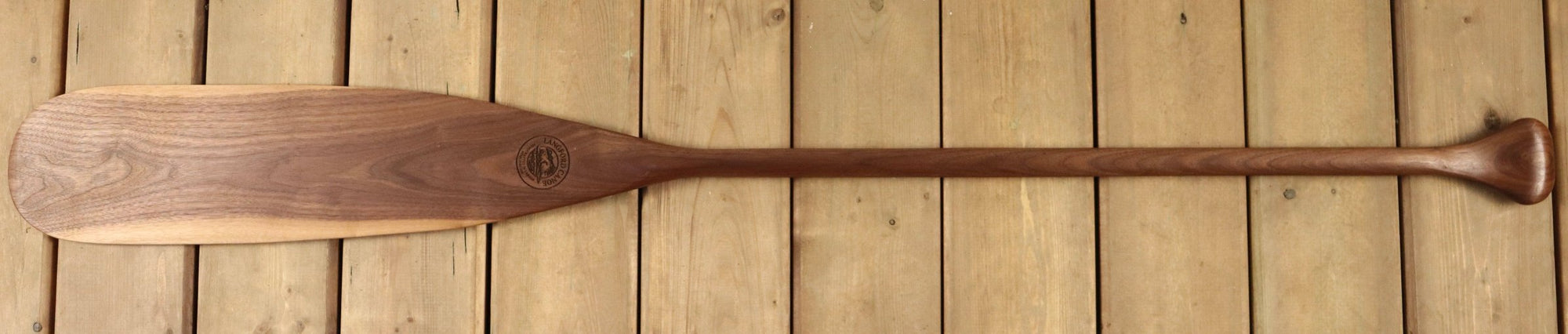 Langford Solid Walnut Beaver Tail Paddle - Langford Canoe Limited