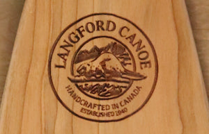 Langford Solid Cherry Otter Tail Paddle - Langford Canoe Limited