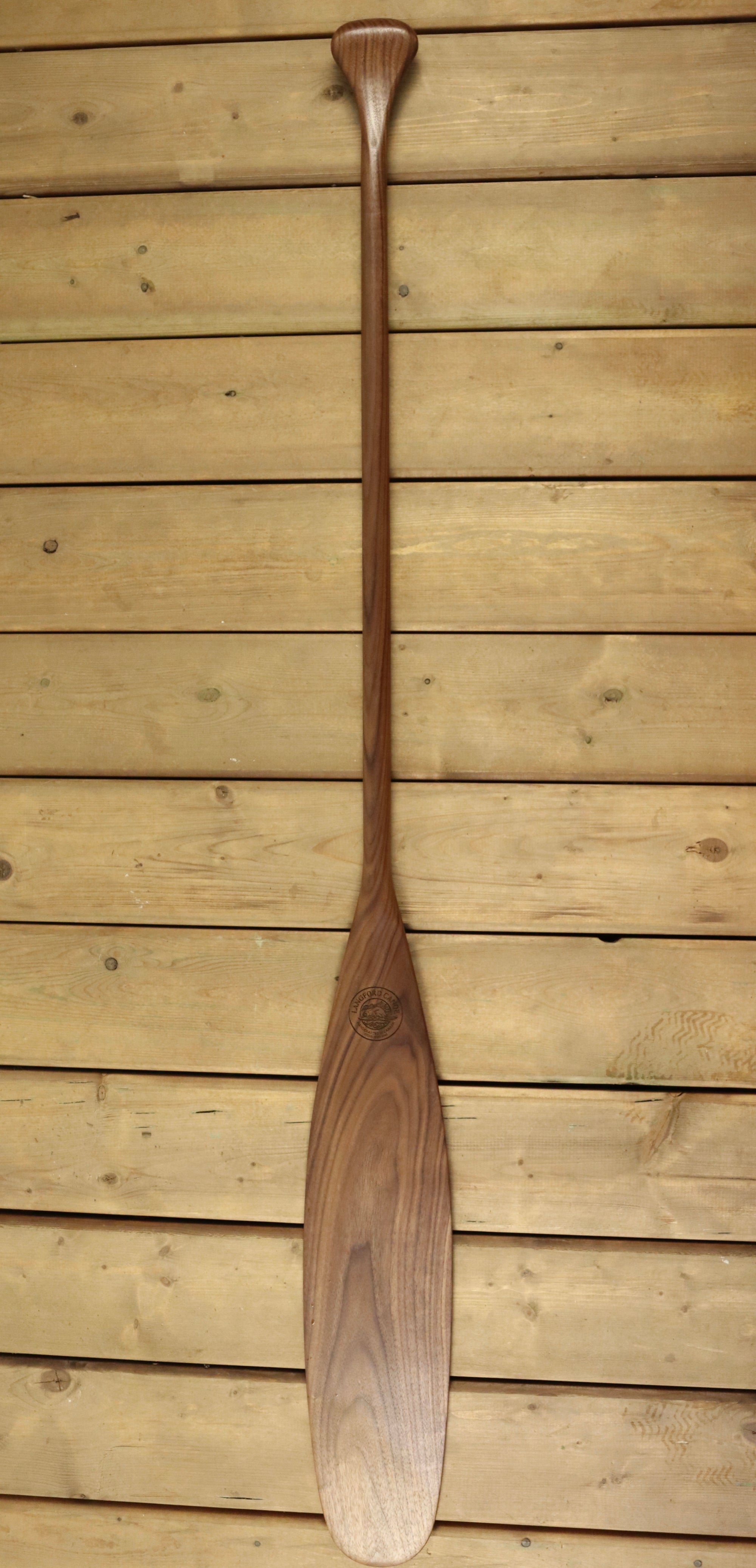 Langford Solid Walnut Otter Tail Paddle - Langford Canoe Limited