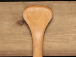 Langford Solid Cherry Beaver Tail Paddle - Langford Canoe Limited