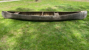 110 year old antique canoe