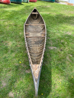 110 year old antique canoe